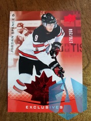2021 Upper Deck Team Canada Juniors Exclusives 176/250 Jordan Spence #5